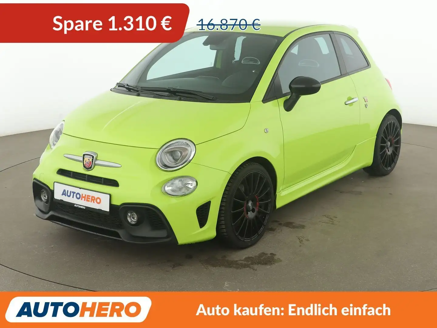 Abarth 595 1.4 Pista *NAVI*PDC*ALU*KLIMA*DAB*1.HAND* Vert - 1