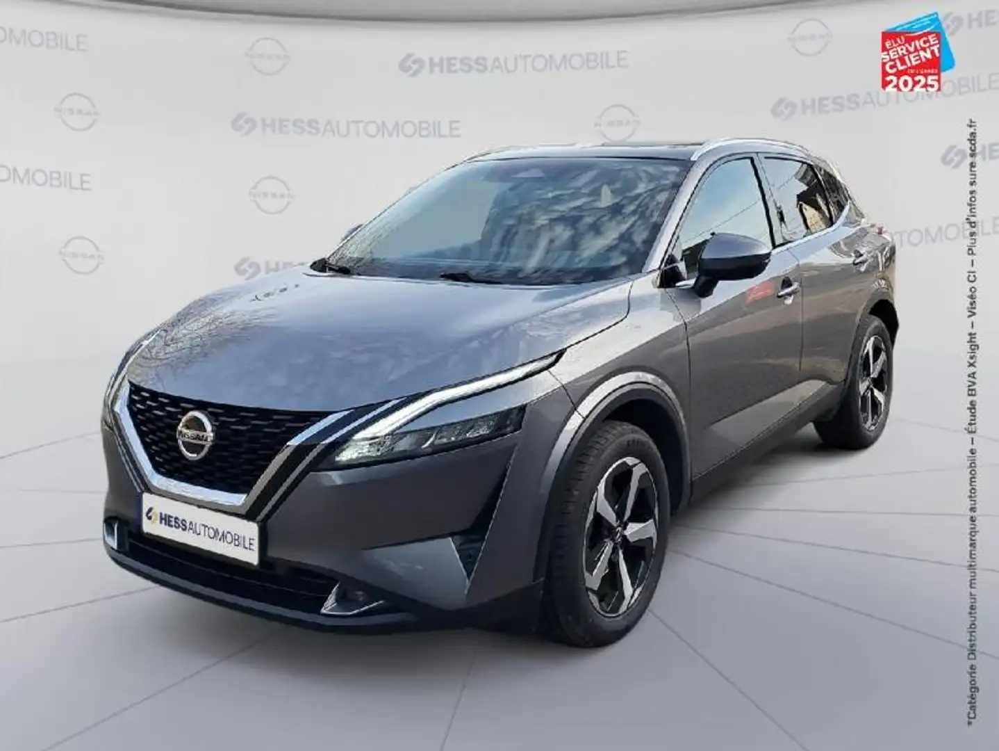 Nissan Qashqai 1.3 Mild Hybrid 158ch N-Connecta Xtronic Tpano GPS Camera Gris - 1
