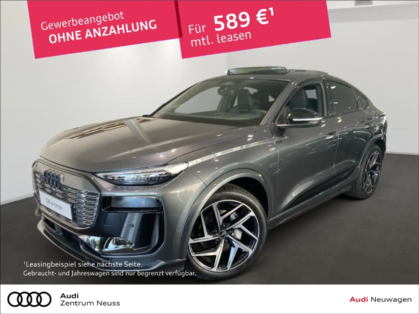Audi Q6 e-tron Sportback 285kW quattro UPE 101TSD 0 5% Versteueru Grau - 1