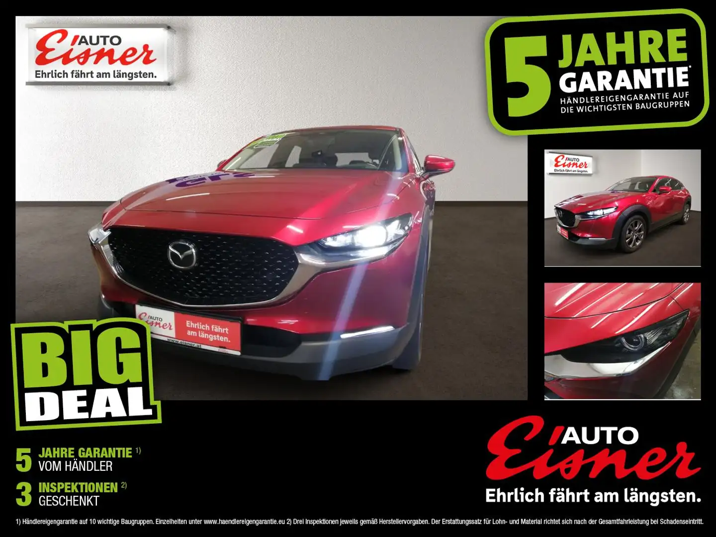 Mazda CX-30 G122 COM SO ST Rückfahrkamera, Lenkradheiz. Rot - 1
