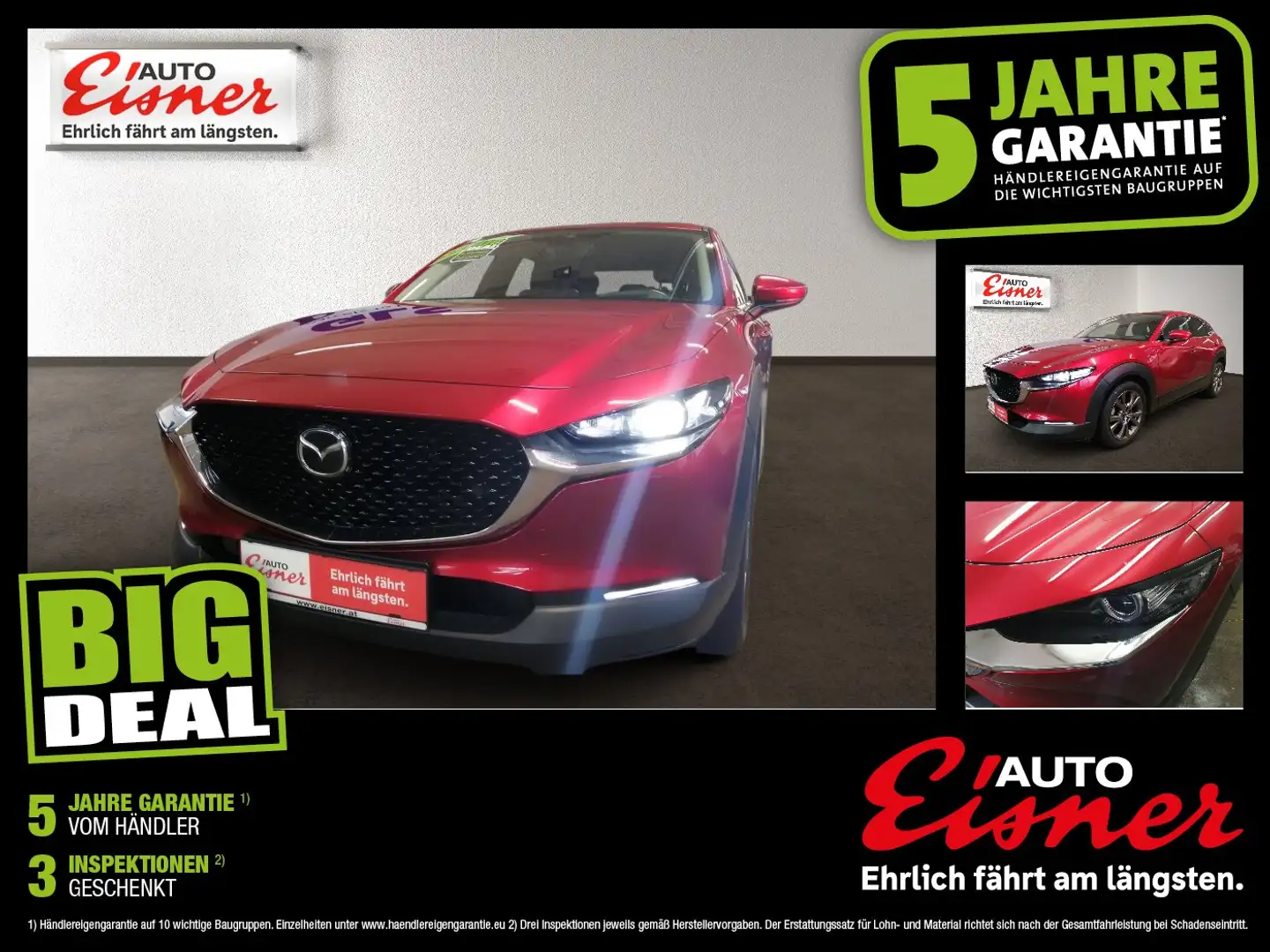 Mazda CX-30 G122 COM SO ST Rückfahrkamera, Lenkradheiz. Rot - 1