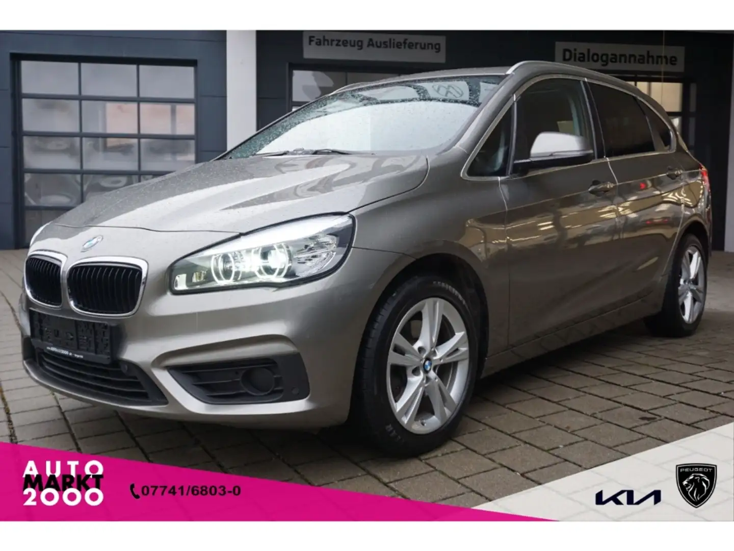 BMW 220 Active Tourer Aut. Navi LED Kamera Pano 17'' LM Kl Silber - 1