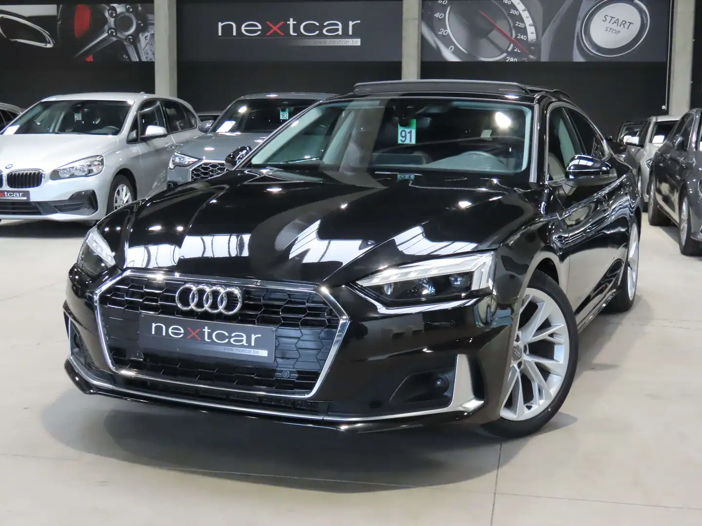 Audi A5 SB 35TDi STronic Advance *CUIR-NAVI-VIRTUAL-PANO* Noir - 1