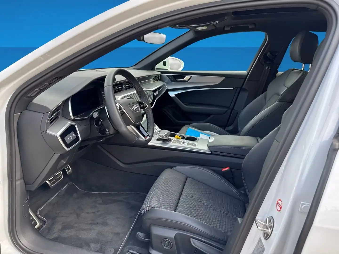 Audi A6 Avant 40 tdi mhev S line Blanc - 1