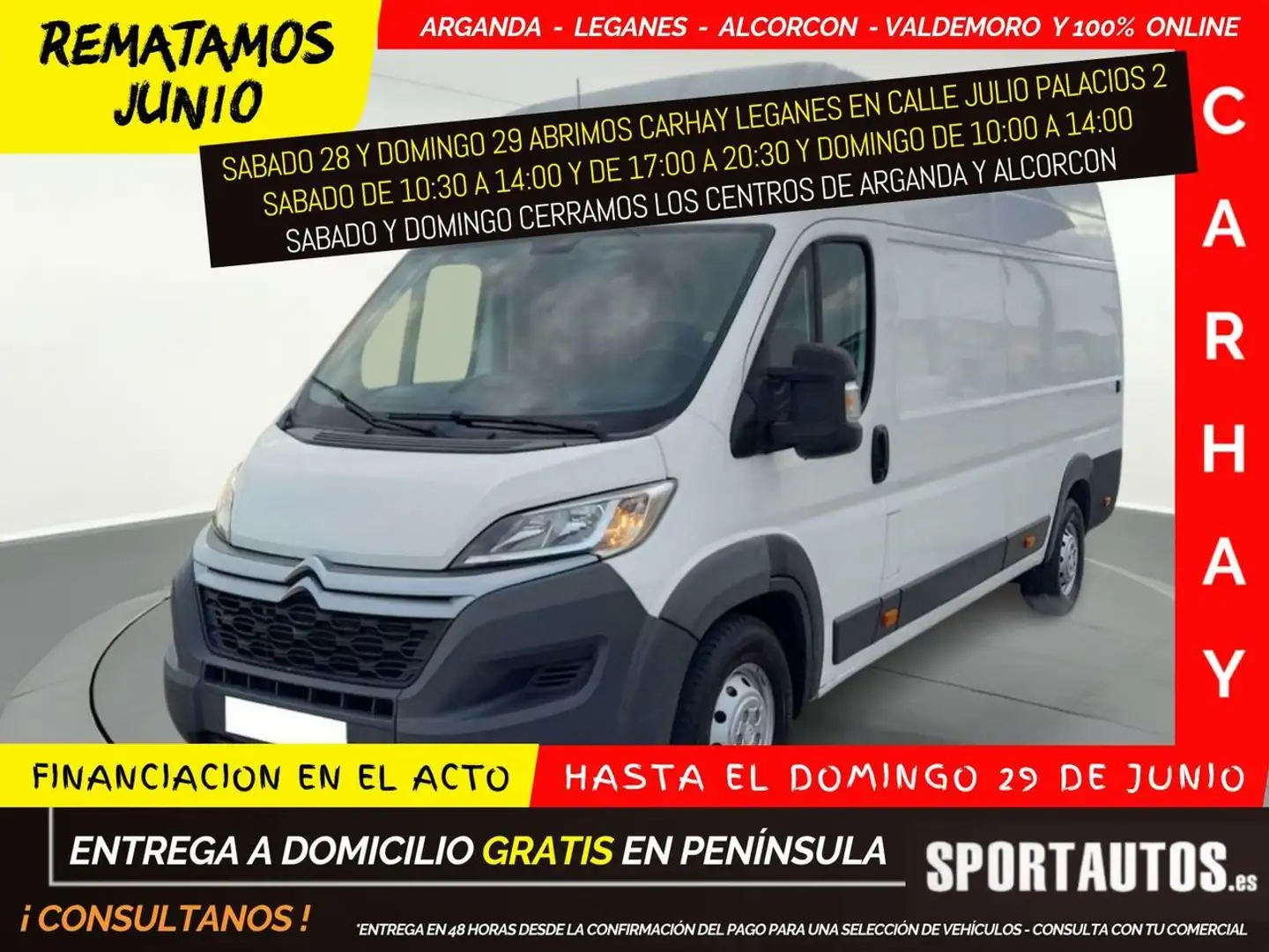 Citroen Jumper FURGÓN 2.0 Blue HDi 35 L4H3 Heavy 130 Blanc - 1