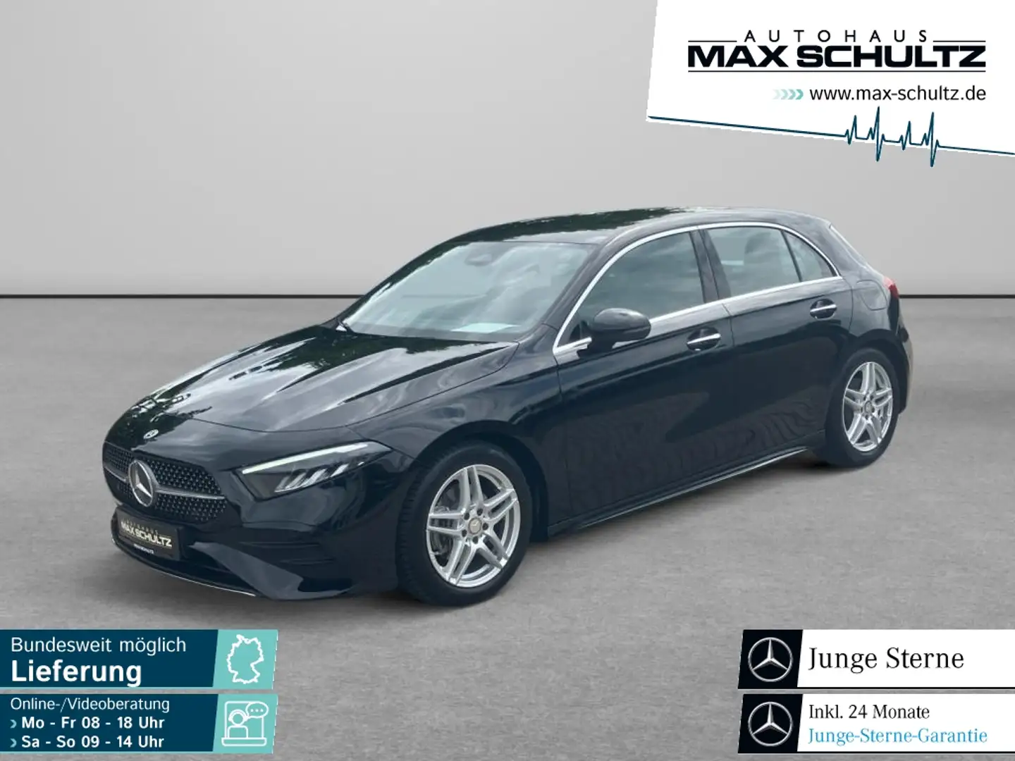 Mercedes-Benz A 200 Kompaktlimousine AMG*LED*SpurH*PDC*RFK*AHK Negro - 1