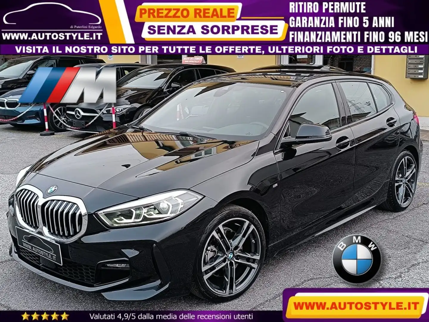 BMW 118 i M-SPORT Steptronic/AUTOMATICA MSport F40 Nero - 1