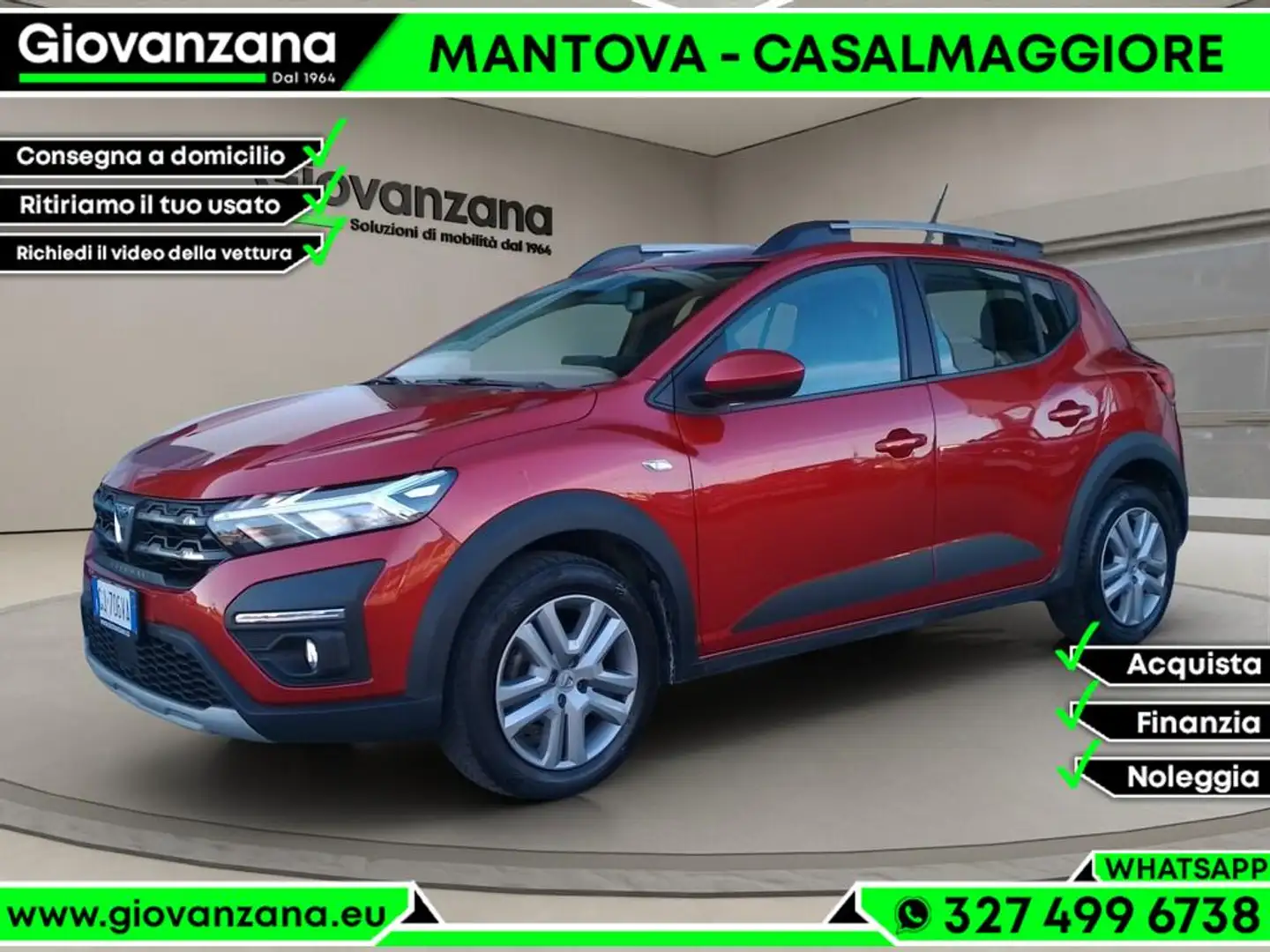 Dacia Sandero Stepway 1.0 tce Comfort Eco-g 100cv NEOPATENTATI Rouge - 1
