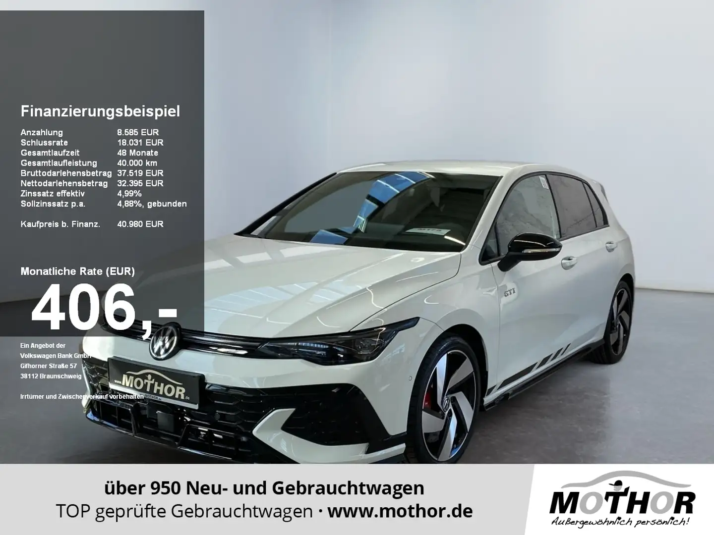 Volkswagen Golf VIII GTI Clubsport 2.0 TSI DSG ACC HUD Alb - 1