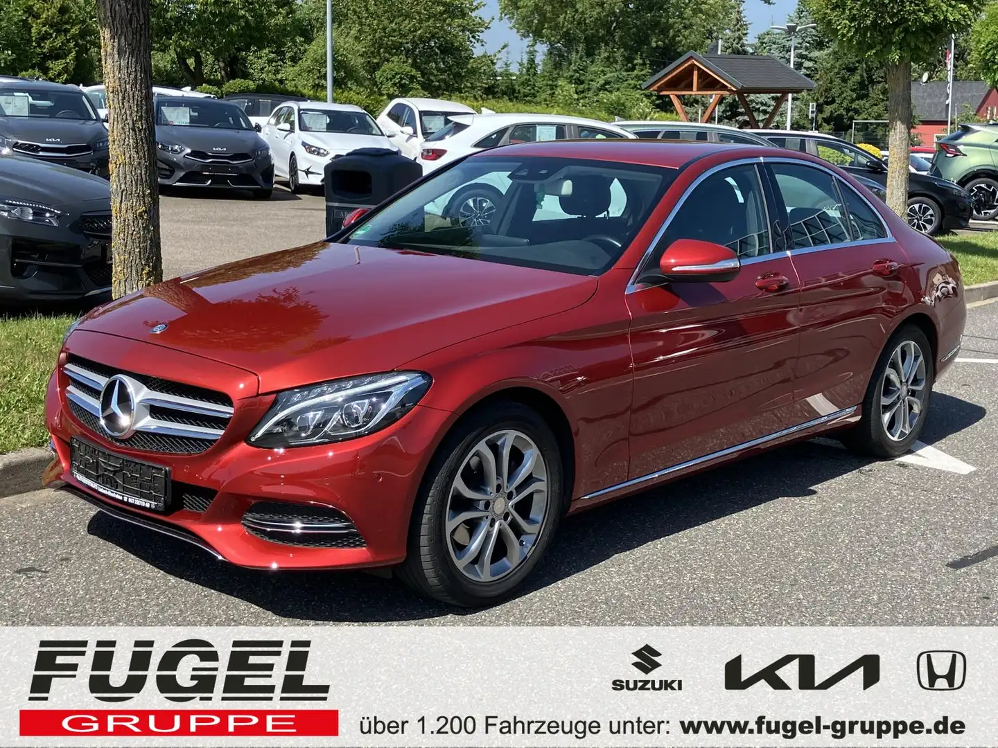 Mercedes-Benz C 180 Avantgarde LED|Navi|SHZ Rot - 1