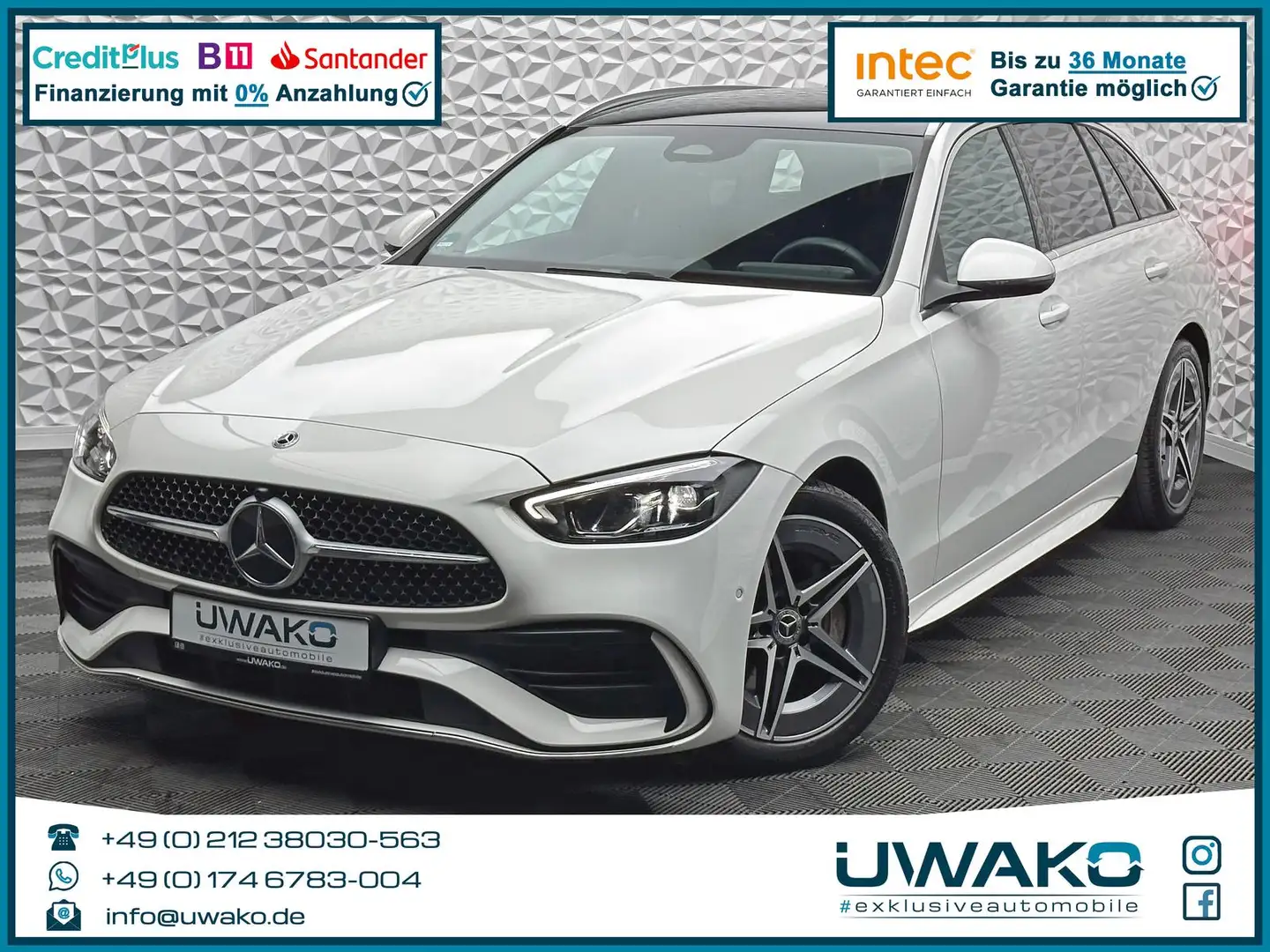 Mercedes-Benz C 220 d T AMG/MBUX/DIGI/PANORAMA/TOTW/RCAM/DAB Wit - 1