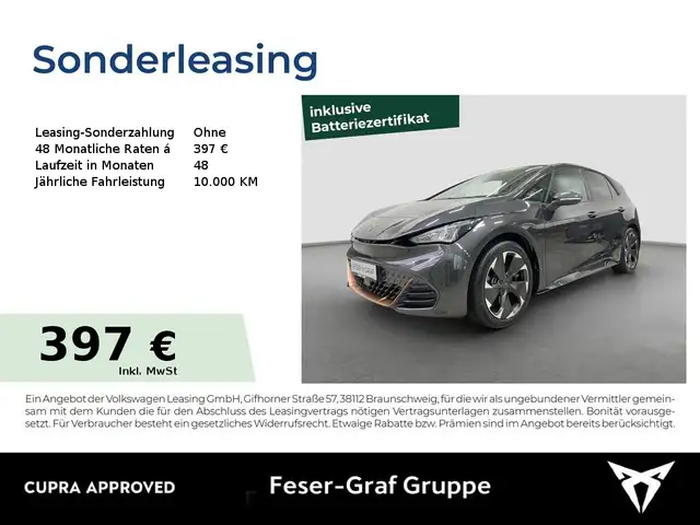 CUPRA Born 82 kWh LED*GJR*ACC*RFK*FULL-LINK*SH*19"