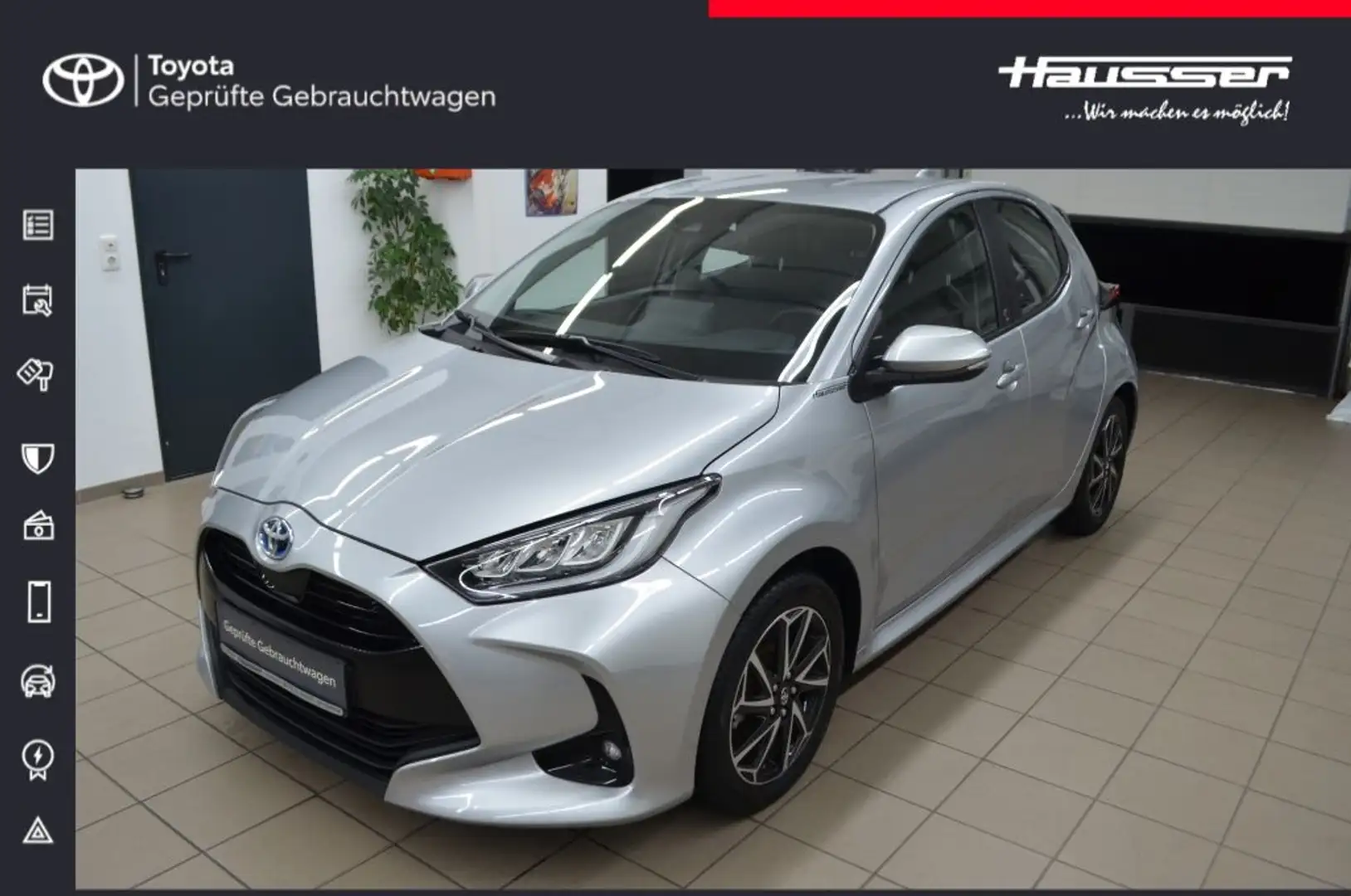 Toyota Yaris 1,5 Hybrid Team Deutschland*NAVI*LED*ALLWETTER Argent - 1