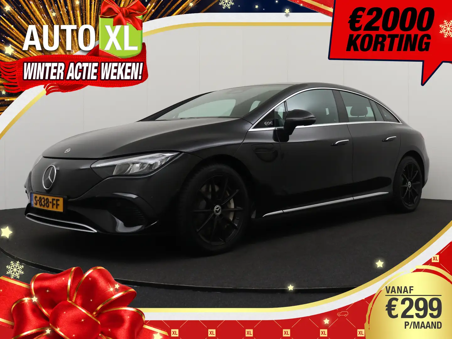 Mercedes-Benz EQE 300 Business Line 89 kWh Camera Adapt.Cruise Half-Lede Noir - 1