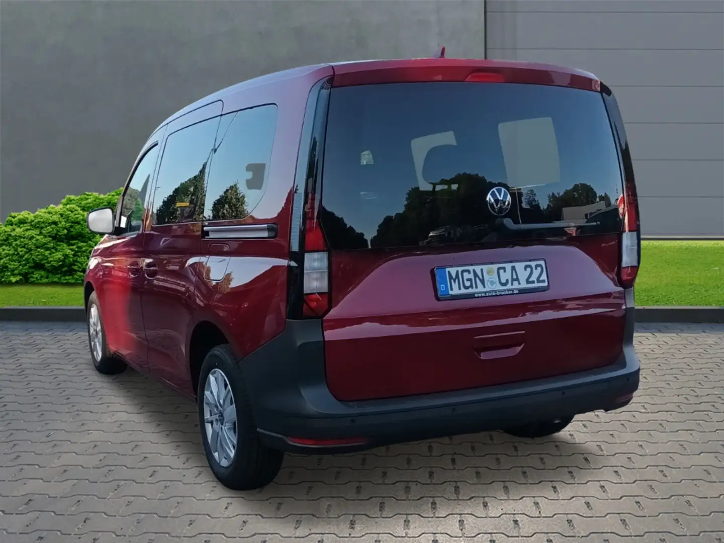 Volkswagen Caddy 5-Sitzer 2.0 TDI+Anhängerkupplung+Radio+Sitzheizun Rot - 2