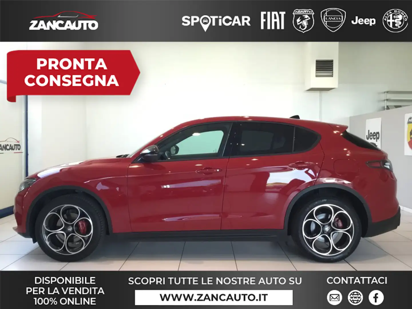 Alfa Romeo Stelvio 2.0 Turbo 280 CV AT8 Q4 Sprint MY25 Roşu - 1