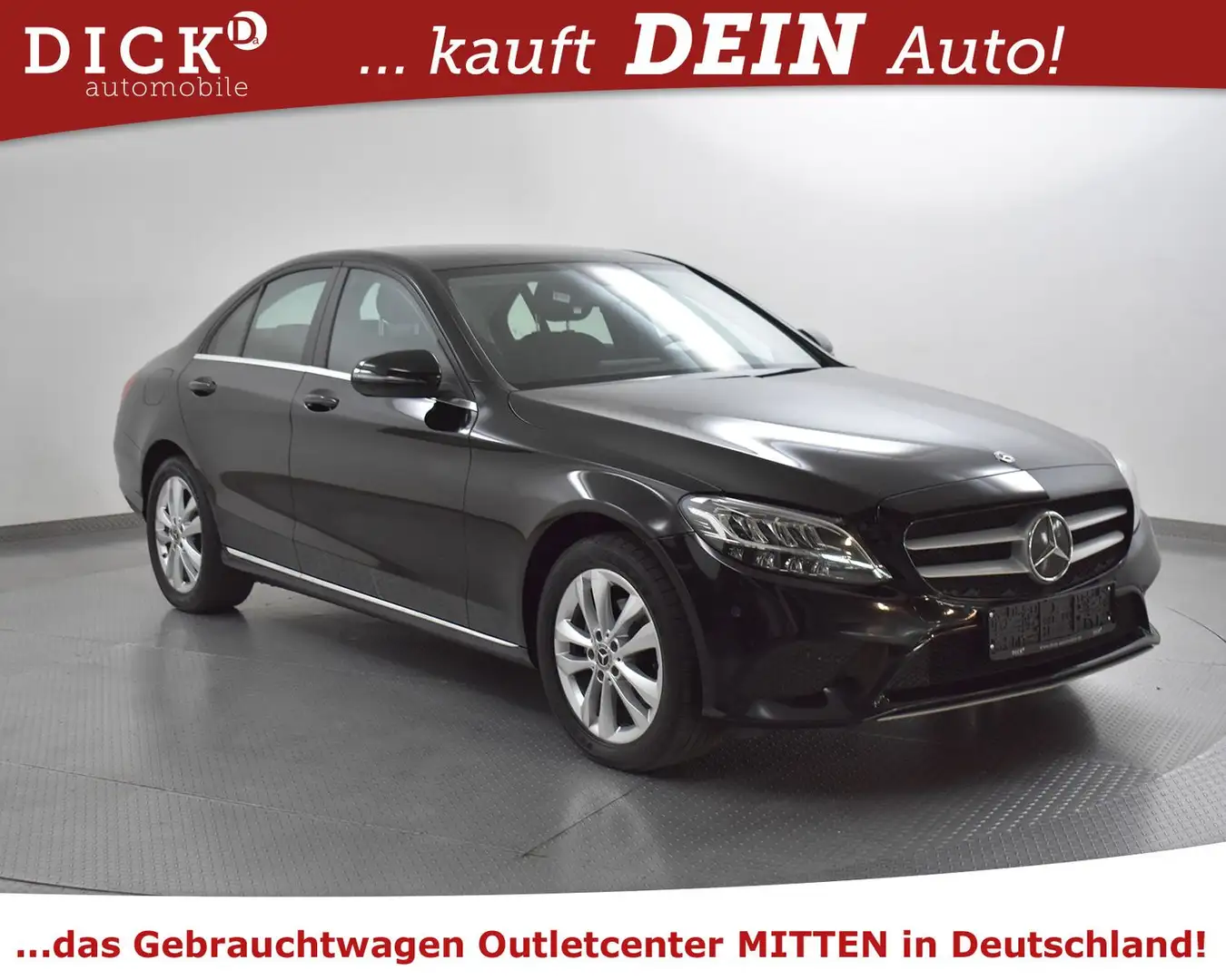 Mercedes-Benz C 200 d 9G NAVI+LED+SHZ+MFL+TEMP+DAB+PARKASS+LM Black - 1