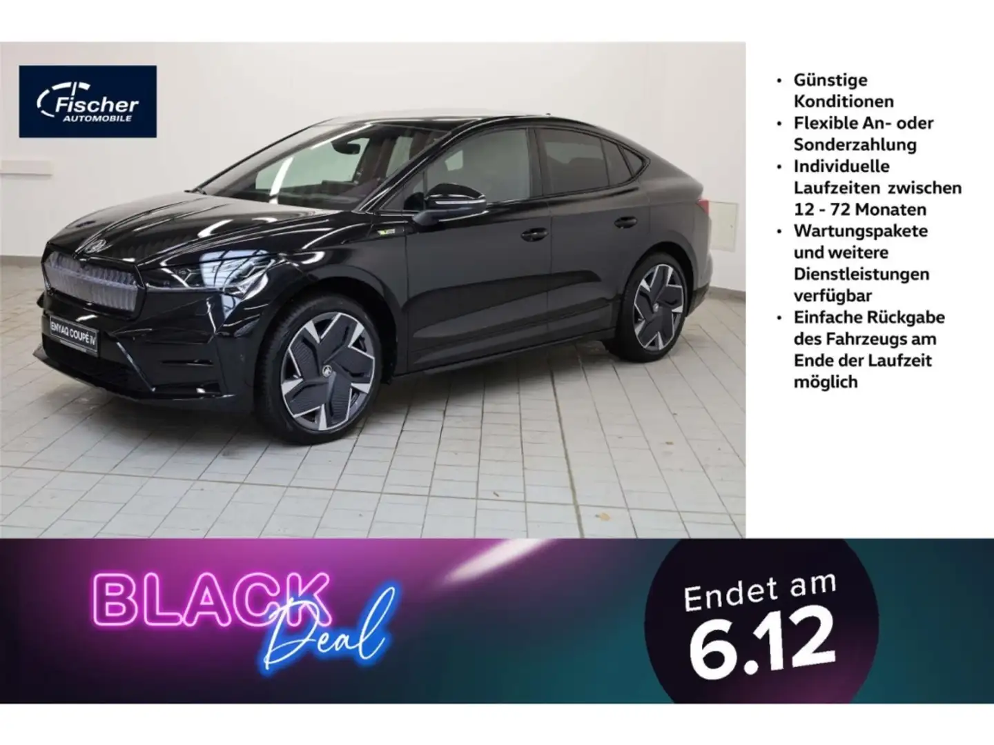 Skoda Enyaq Coupe Elektro RS 77 kWh Noir - 1