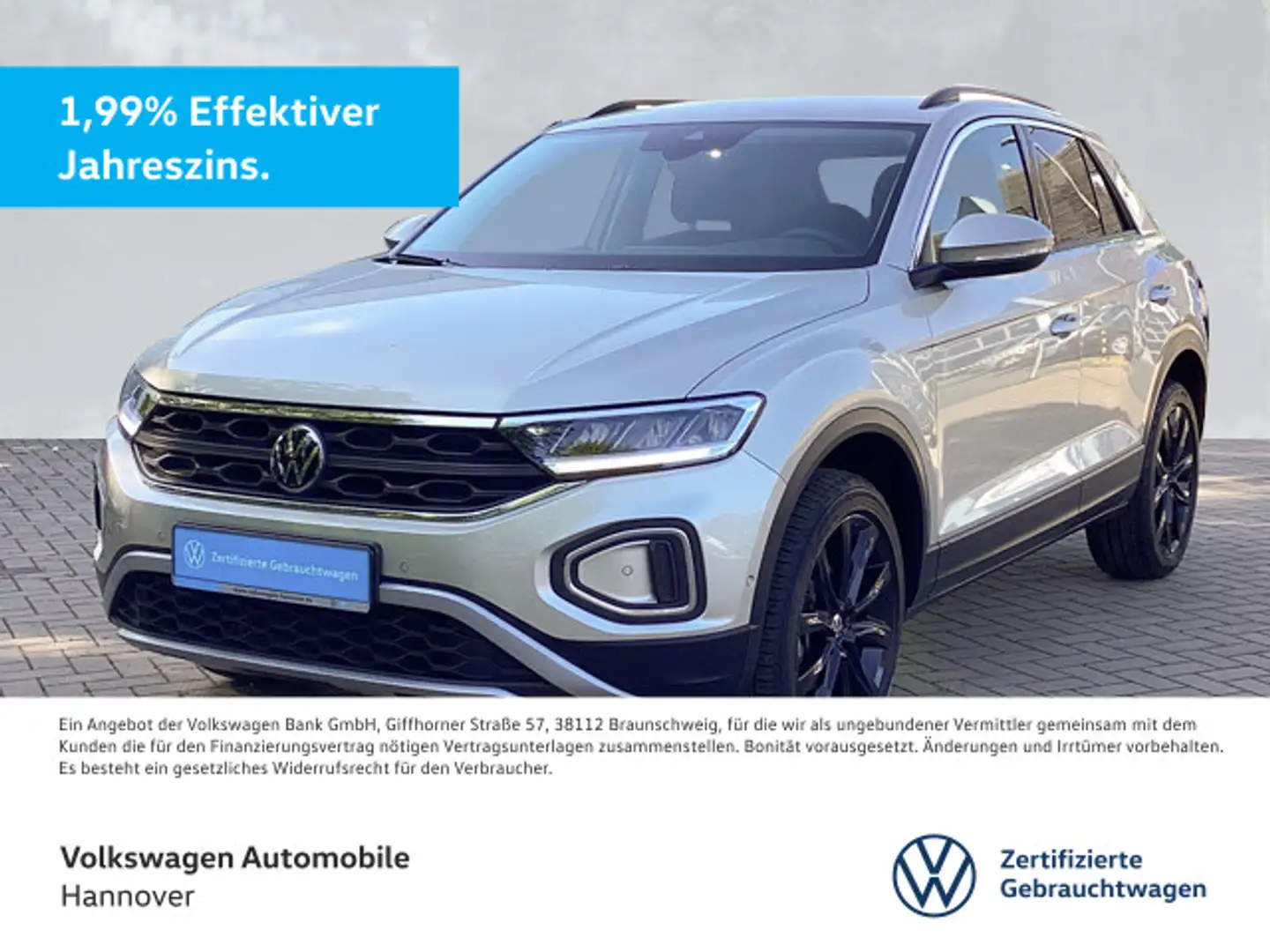 Volkswagen T-Roc 1.0 TSI Move Navi LED DigCockpit PDC SHZ K Silber - 1