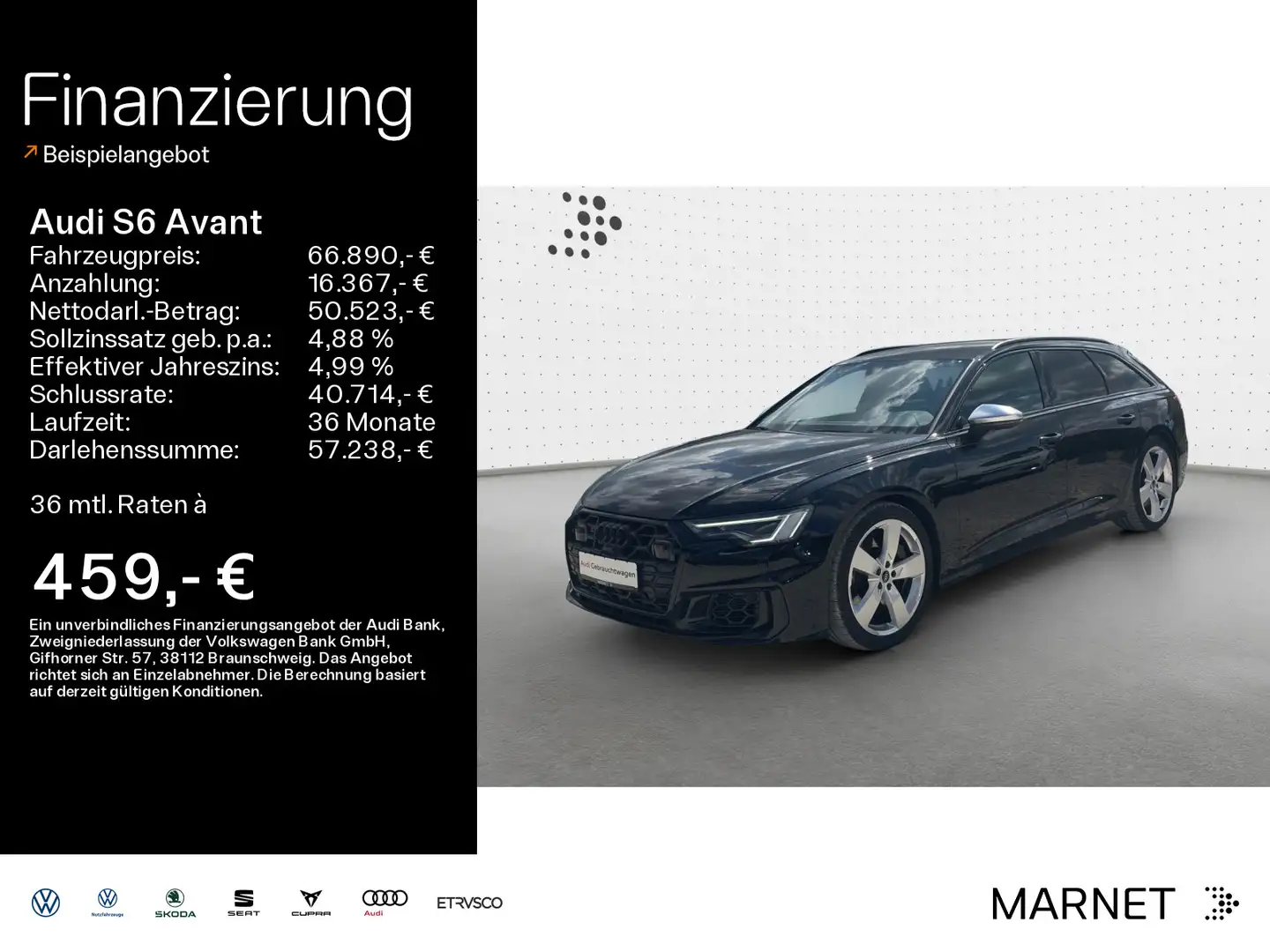 Audi S6 3.0 TDI quattro*Navi*LED*Alu*PDC*Virtua Schwarz - 1