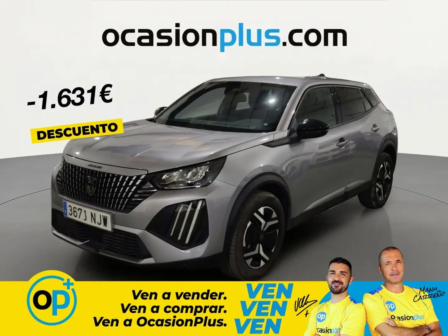 Peugeot 2008 Hybrid Allure eDCS6 145 Gris - 1