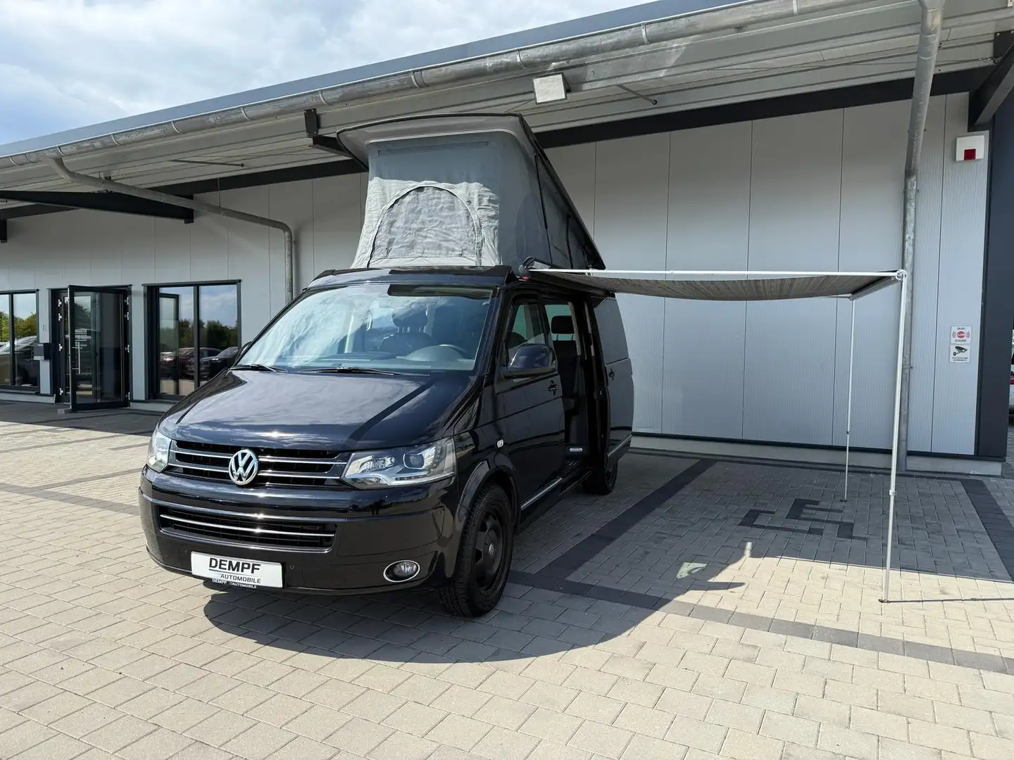 Volkswagen T5 Multivan Highline 4Motion*WoMo*Aufstelldach*Solar*Markise Schwarz - 2