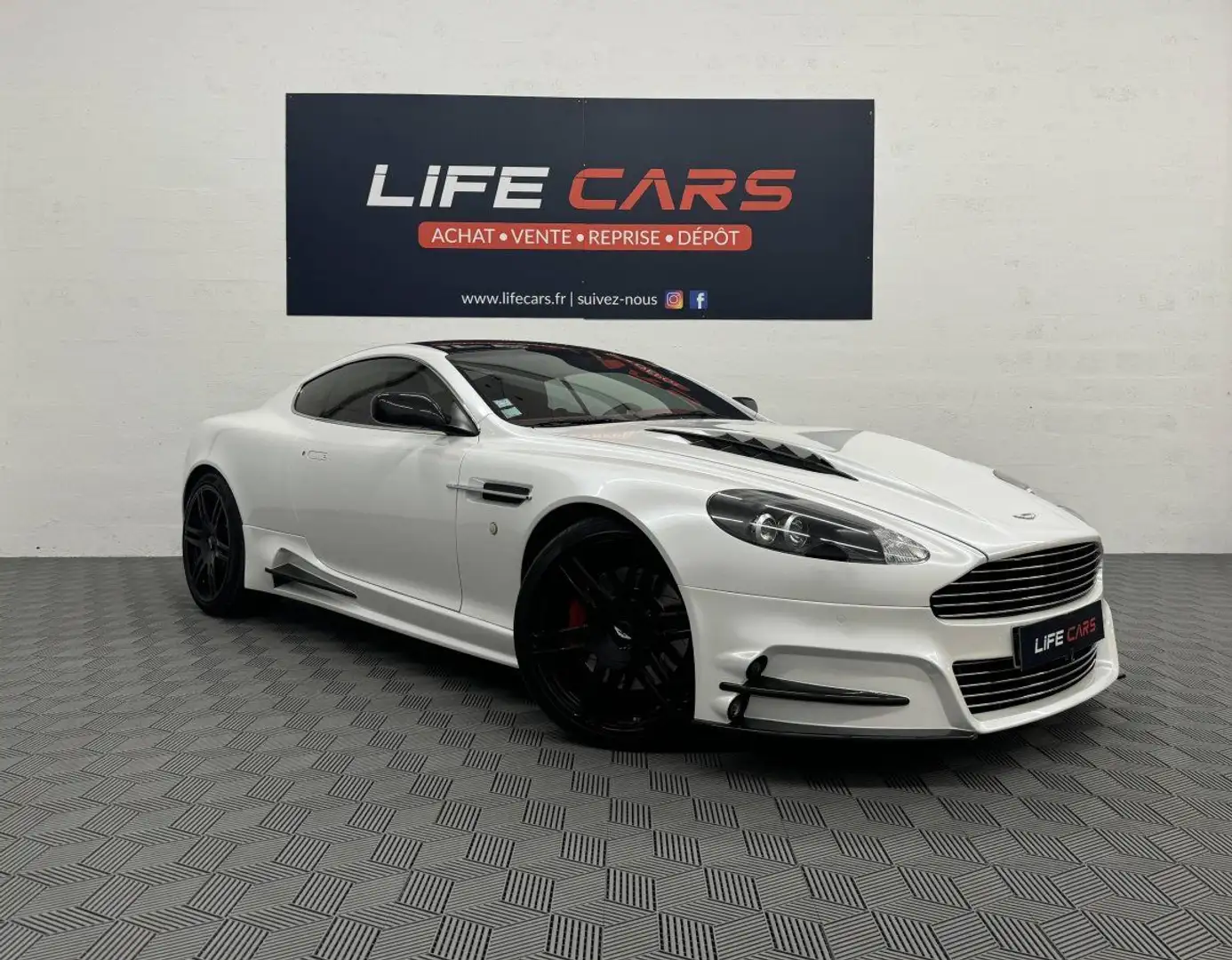 Aston Martin DB9 Coupe V12 5.9L MANSORY 457ch 2008 2 ème main entre Weiß - 1