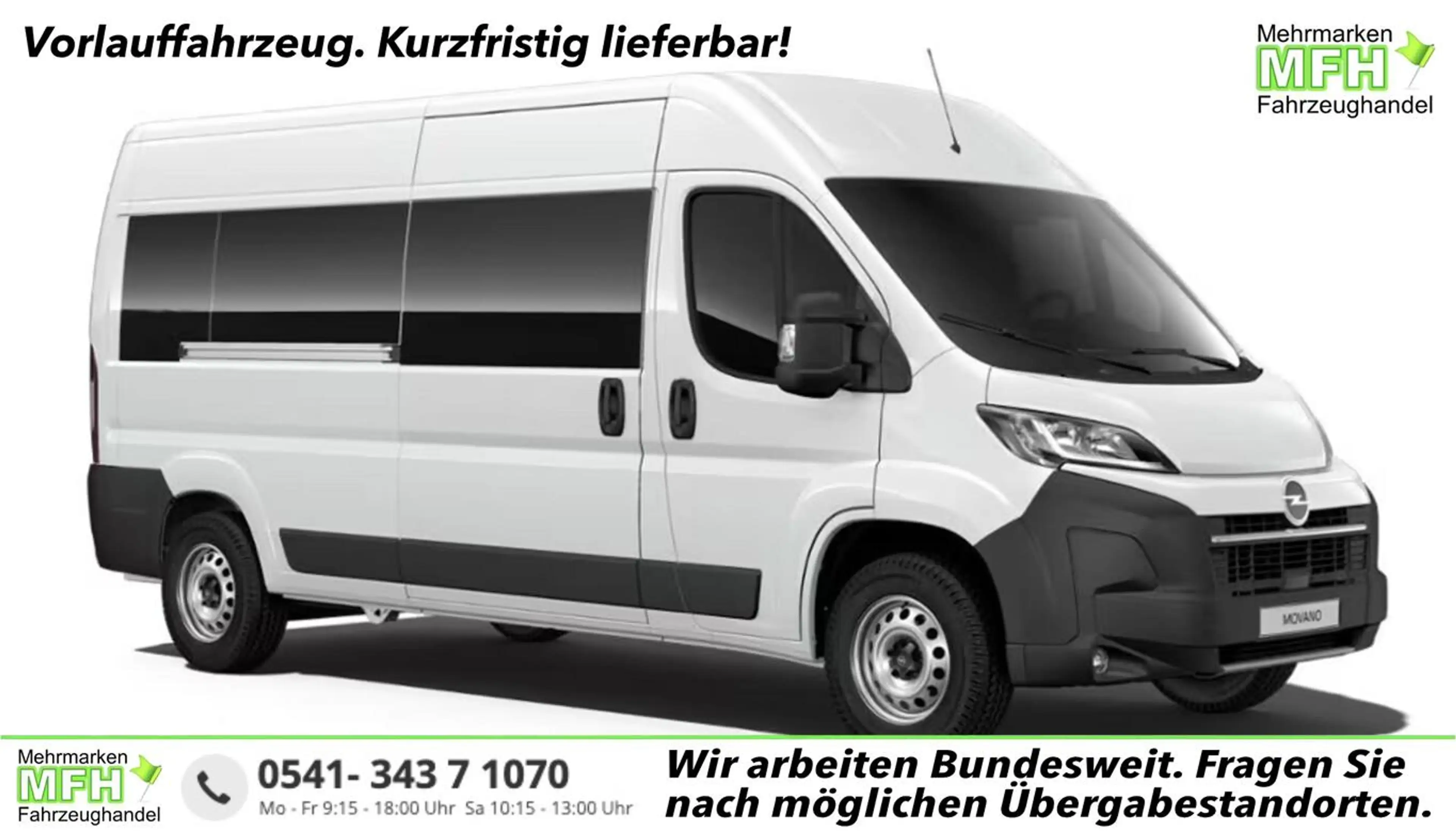 Opel Movano Vollverglast 35 L3H2 TechnoP AHK LED 103 kW (14...