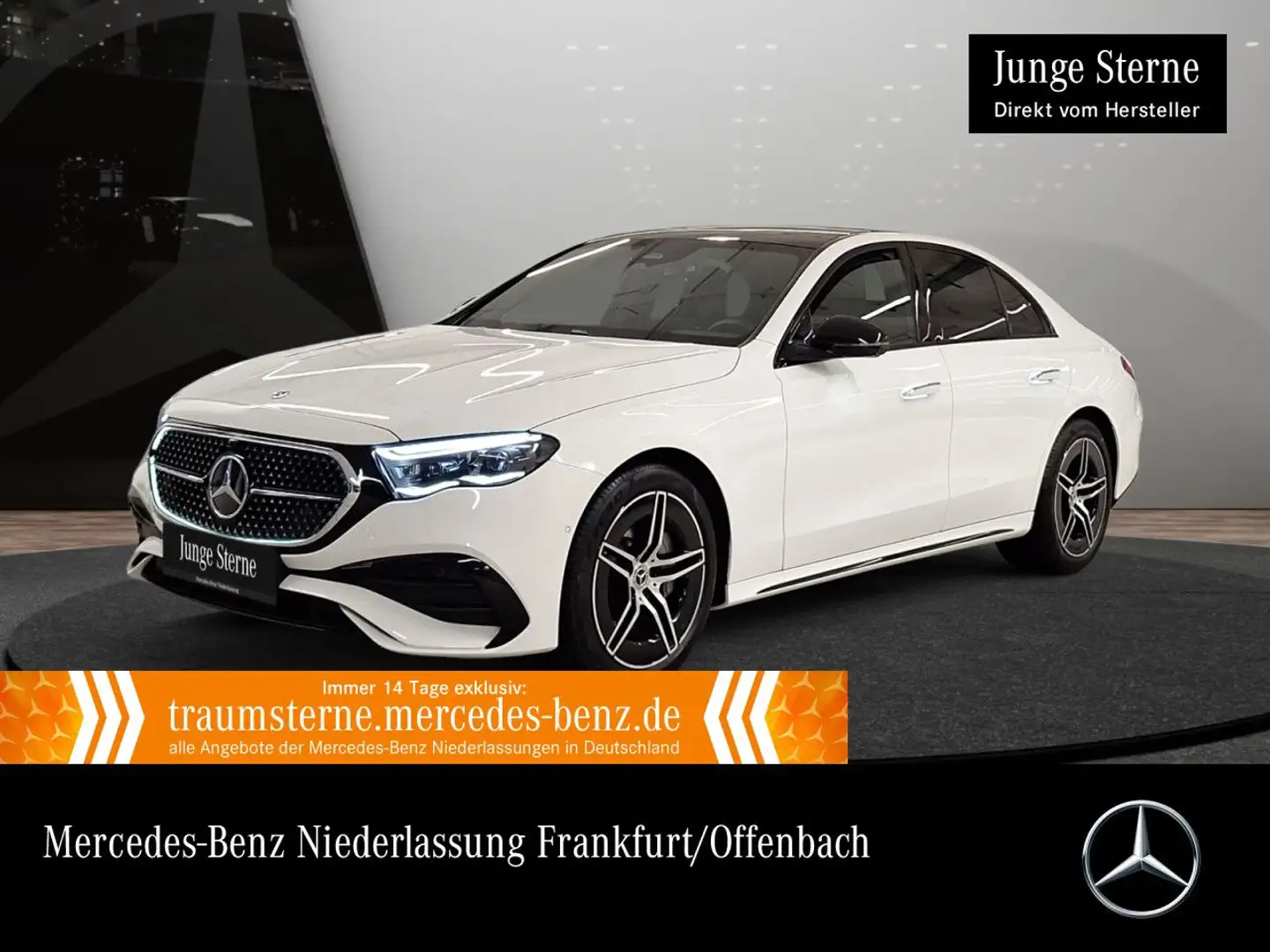 Mercedes-Benz E 200 AMG 360° Pano Burmester Distr+ HUD Night PTS Weiß - 1