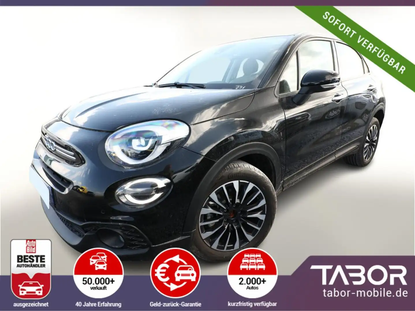 Fiat 500X 1.5 MHEV 130 DCT7 LED PrivG KomfortP Kam Schwarz - 1