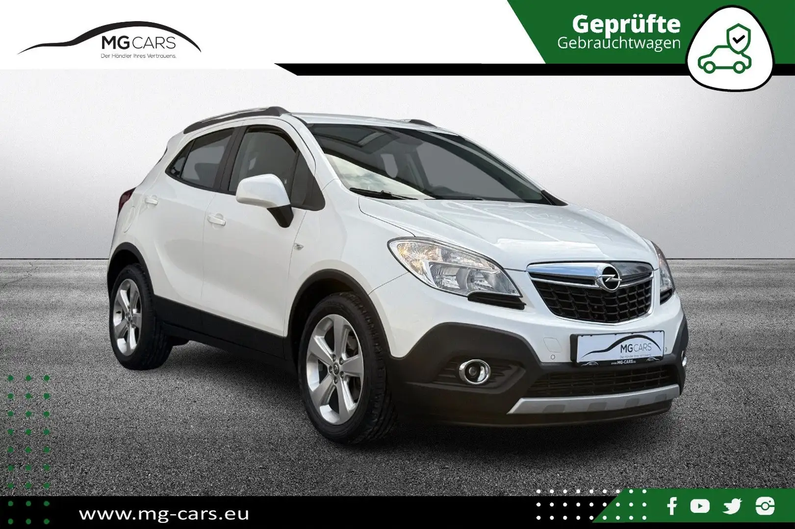 Opel Mokka Turbo~Edition~EcoFlex~4x4~87TKM~SHZ~Top! Blanc - 1