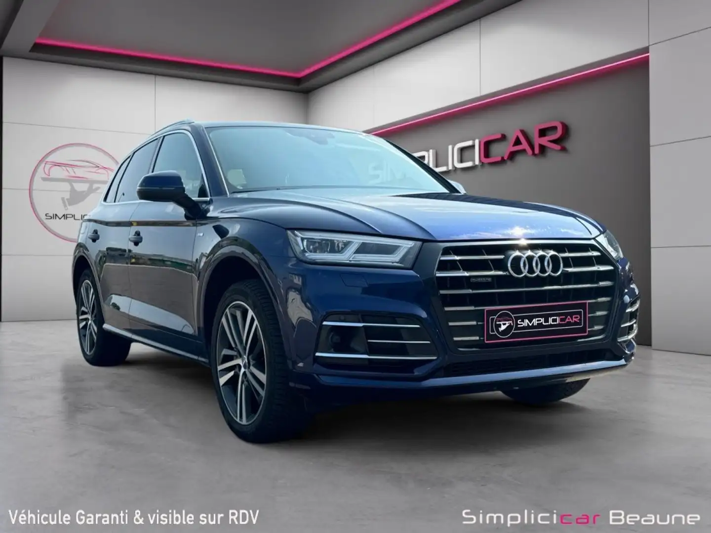 Audi Q5 55 TFSI e 367 S tronic 7 Quattro S line Bleu - 1