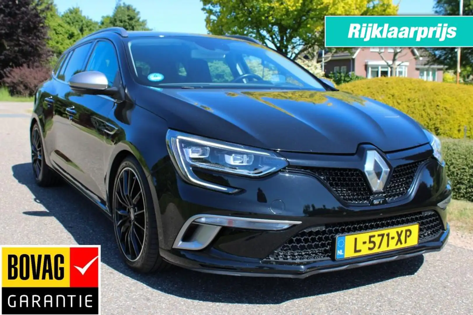 Renault Megane Estate 1.6 TCE 227pk GT automaat ECC/ACC/navi/DAB/ Schwarz - 1
