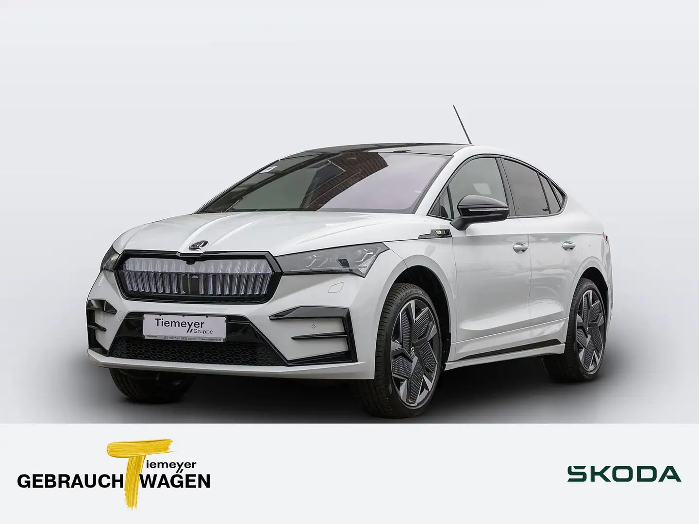 Skoda Enyaq Coupe iV RS Lounge AHK LM21 Wärmepumpe Weiß - 1