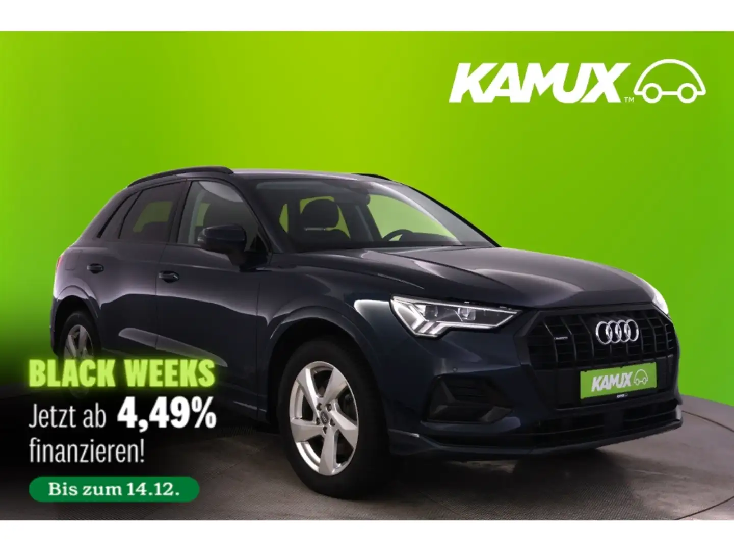 Audi Q3 40TDI quattro S-tronic advanced+LED+NAVI+AHK Blu/Azzurro - 1