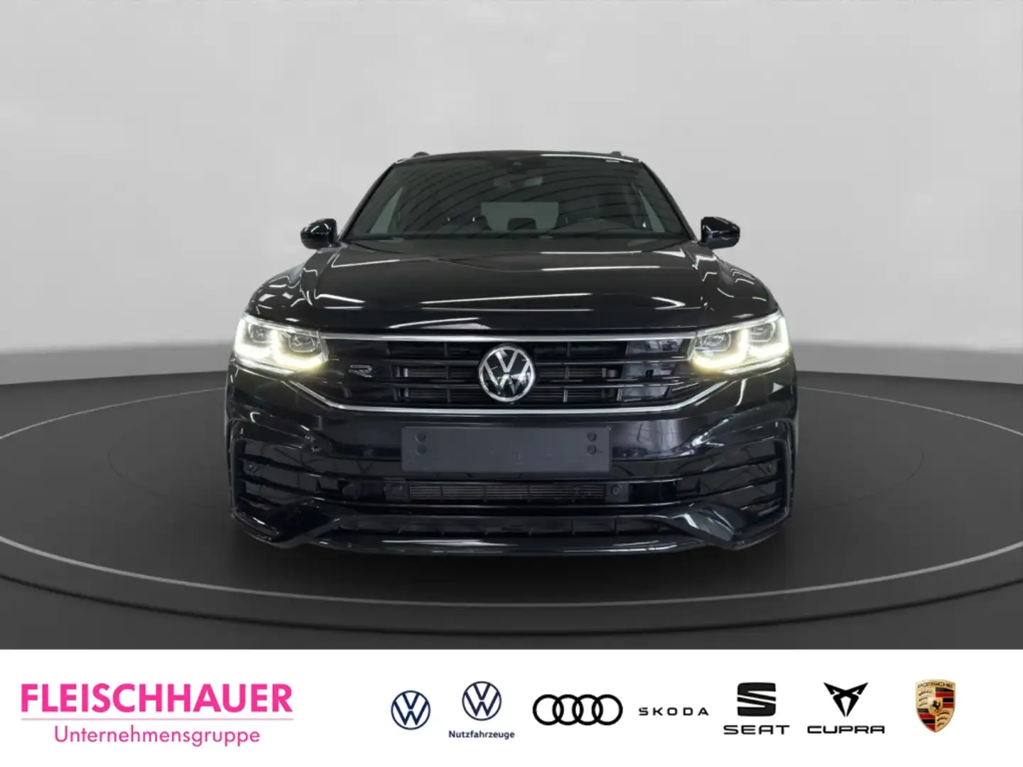 Volkswagen Tiguan R-Line 4Motion 2.0 TDI MATRIX+AHK+ACC+DC+RFK+NAVI+ Negro - 2