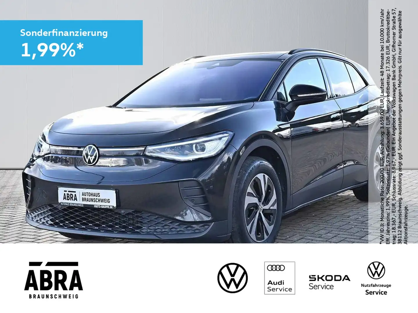 Volkswagen ID.4 Pure electric IQ.LIGHT+PANO+LANE+PDC+DAB+ Grau - 1