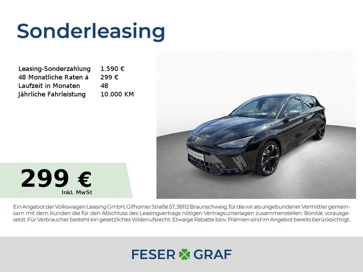 CUPRA Leon 2.0 TDI DSG NAVI GJR SHZ INTELLIGENT Schwarz - 1