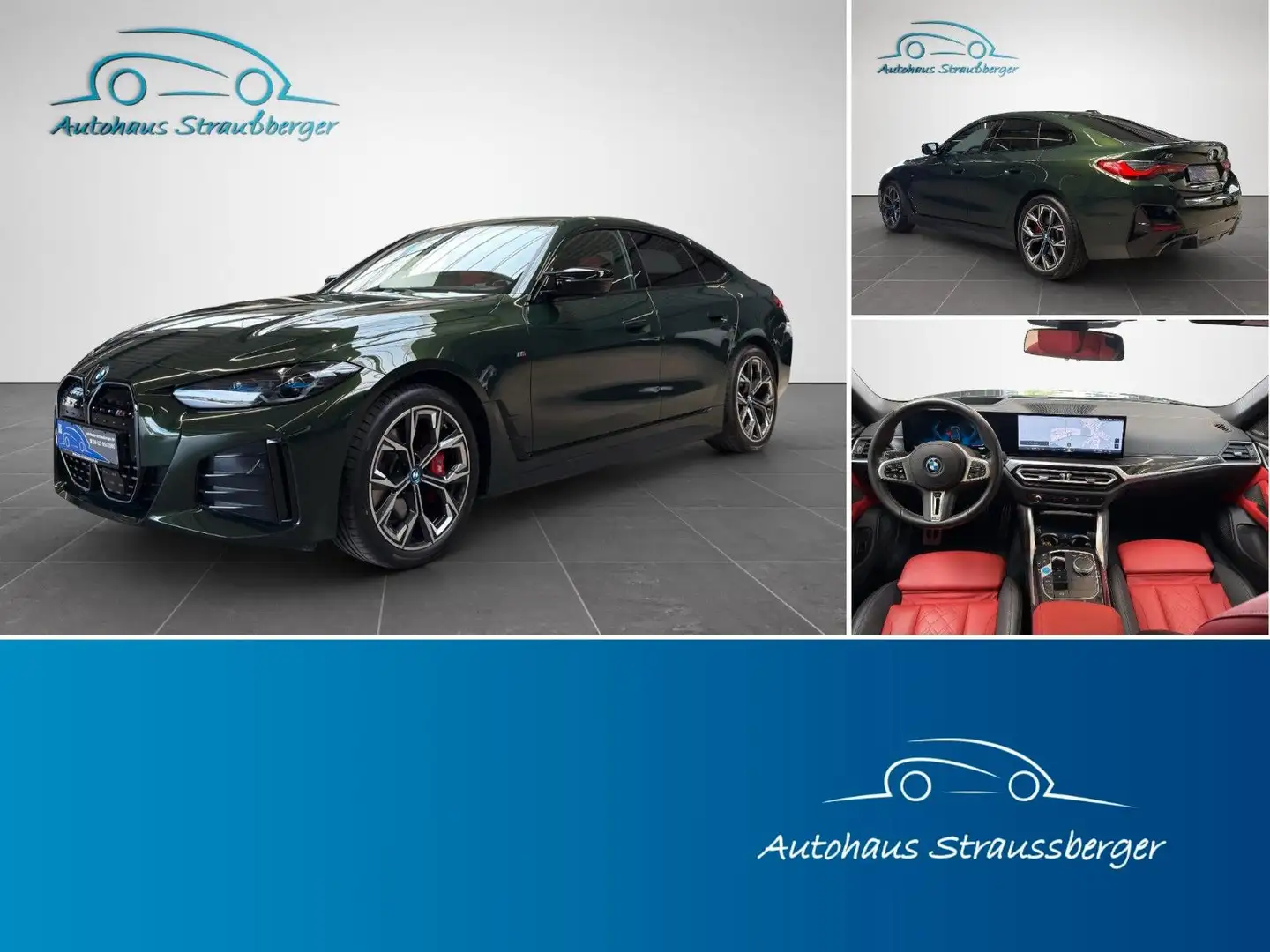 BMW i4 M50 Gran Coupe ACC 360° AHK Laser KZU H&K 3Z Grün - 1