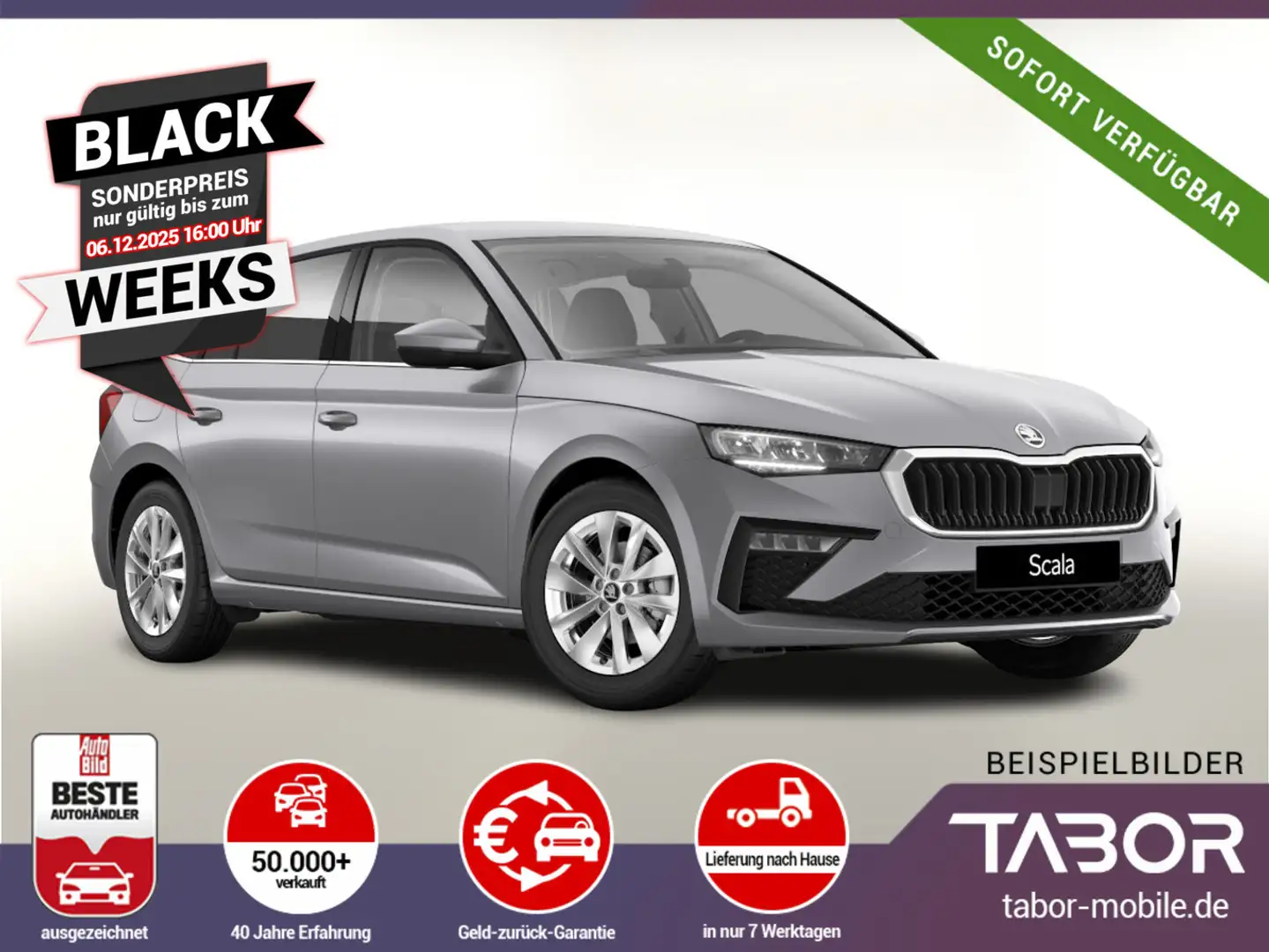 Skoda Scala 1.5 TSI 150 DSG Selec Nav Kam UVP-34%* Argent - 1