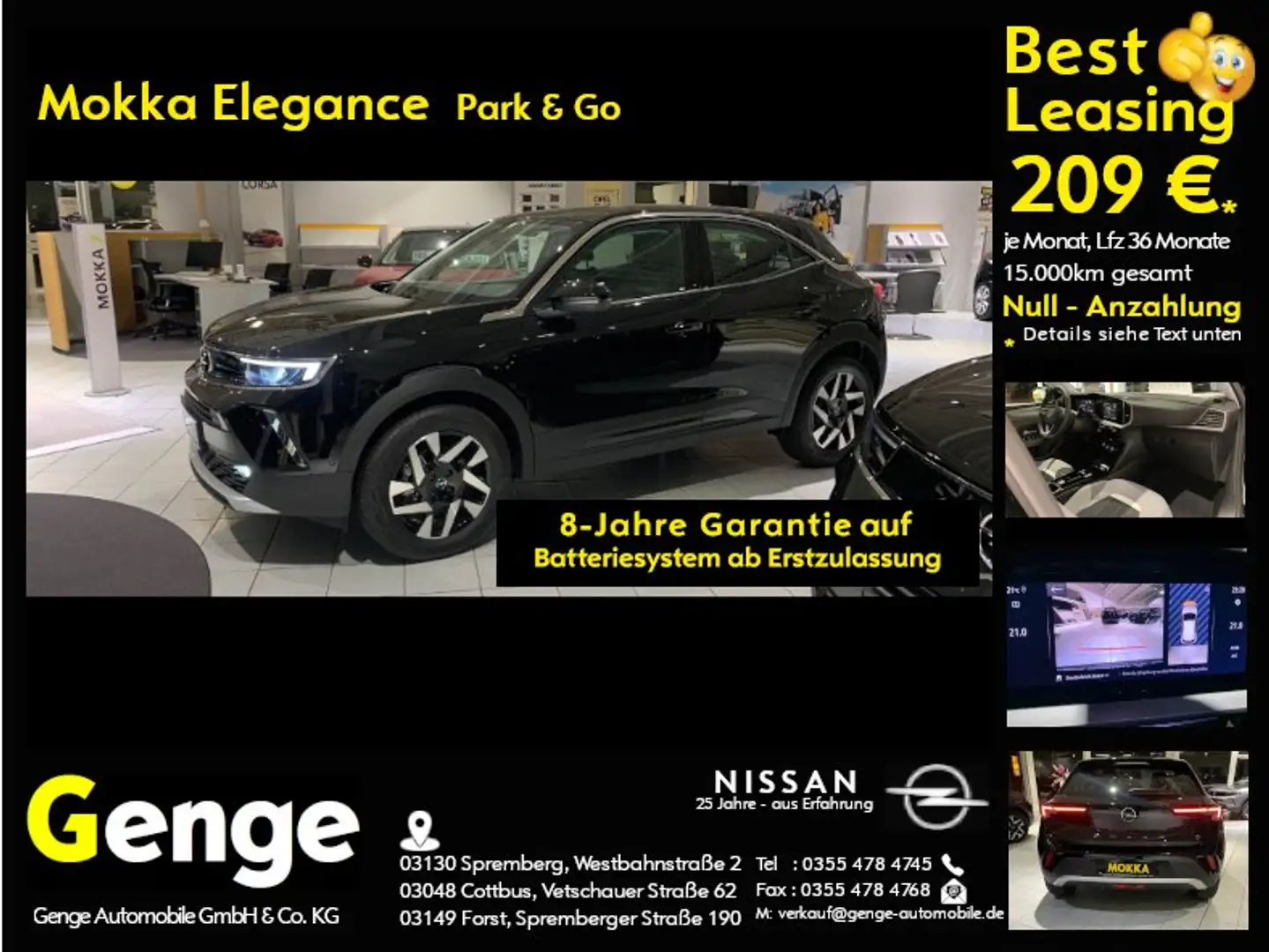 Opel Mokka-E Mokka-e Elegance, Park & Go Paket, Winter-Paket, L Schwarz - 1