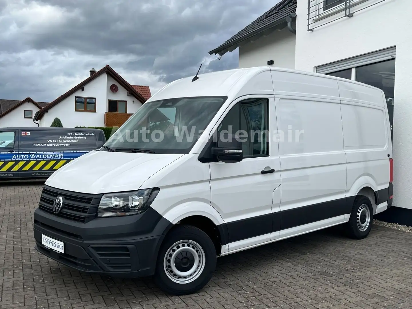 Volkswagen Crafter Kasten 35 mittellang Hochdach Kamera AHK Wit - 1