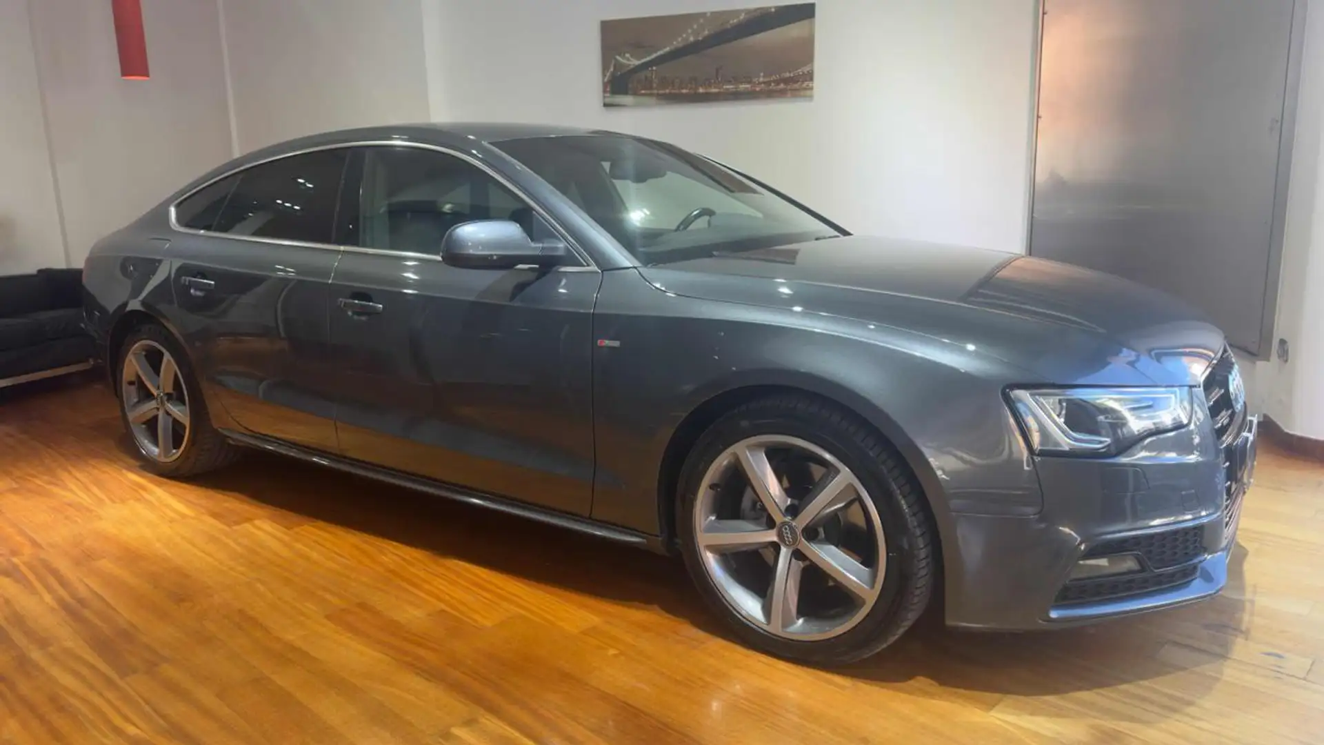 Audi A5 SPB 3.0 V6 TDI 245 CV clean diesel quattro S troni Gris - 1