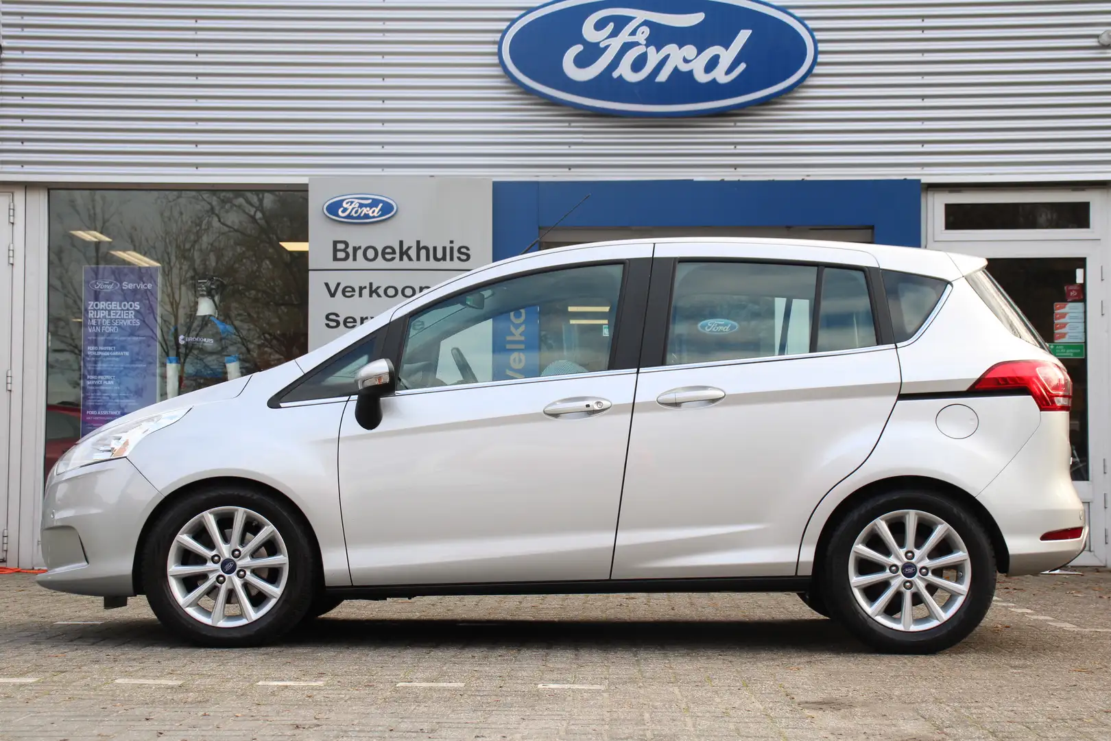 Ford B-Max 1.0EB TITANIUM | DEALER OH! | PANODAK | ALL-SEASON Grijs - 2