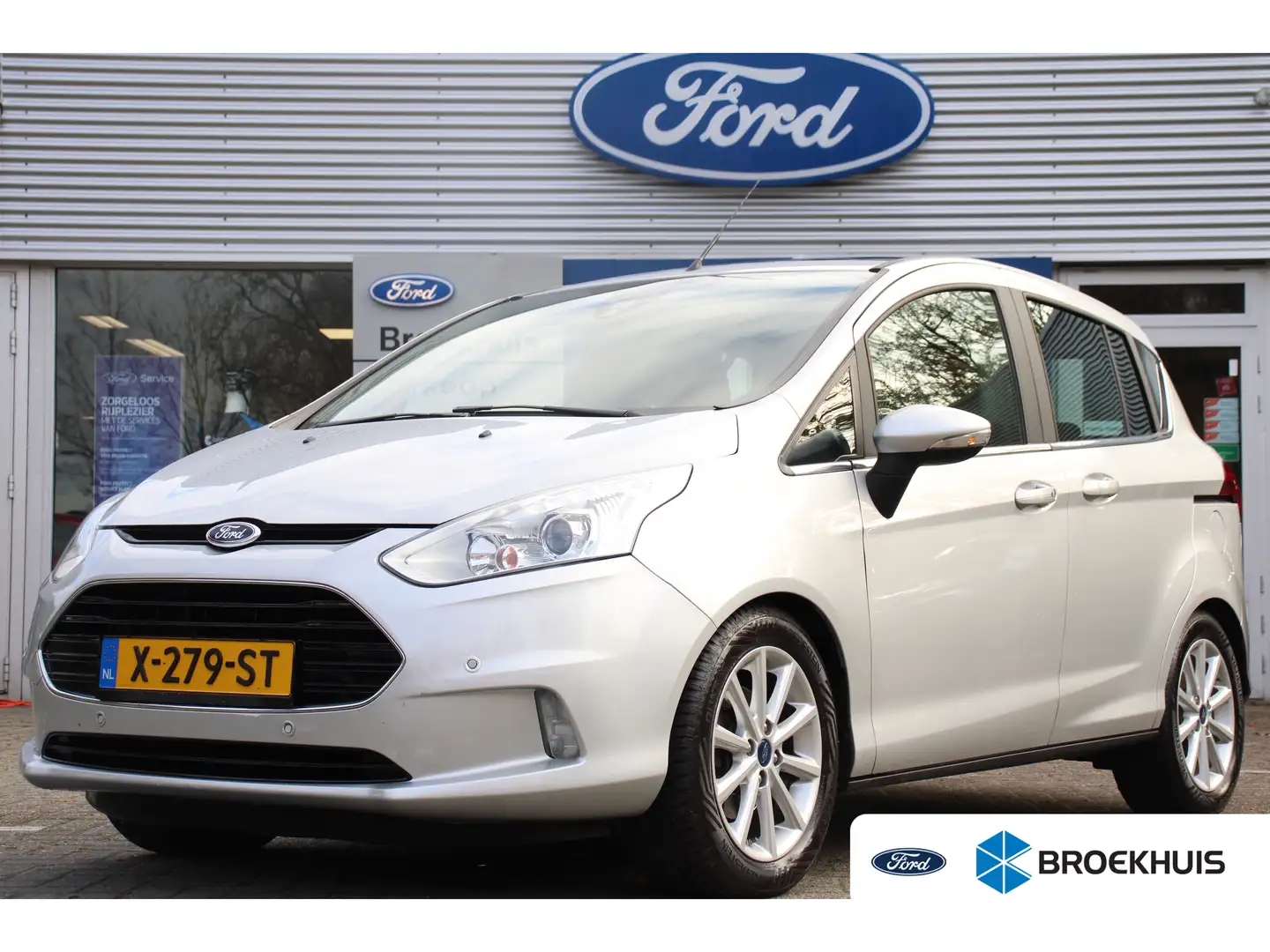 Ford B-Max 1.0EB TITANIUM | DEALER OH! | PANODAK | ALL-SEASON Grijs - 1