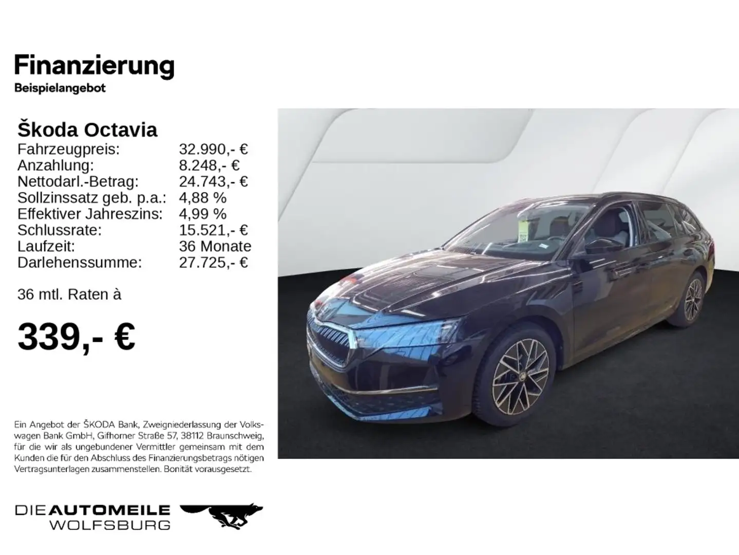 Skoda Octavia 4 IV Combi 2.0 TDI DSG Selection HeadUp/ Black - 2
