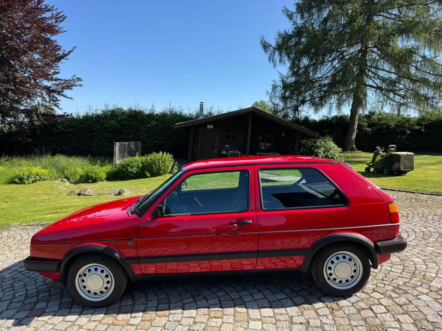 Volkswagen Golf 2 GTI 16v 2trg. rot 2.Hand orig 76000 Km! Rouge - 1