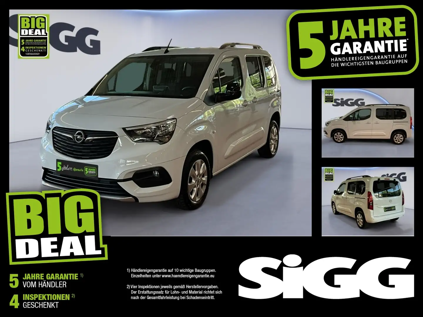Opel Combo Life E 1.5 D Ultimate N1 FLA el.Schiebe Weiß - 1