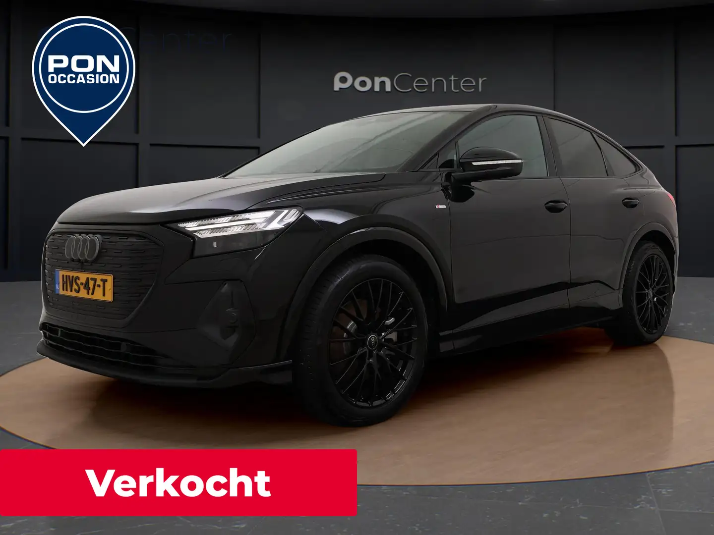 Audi Q4 e-tron Sportback 40 S Edition 63 kWh | Optiek Zwart | Mat Zwart - 1
