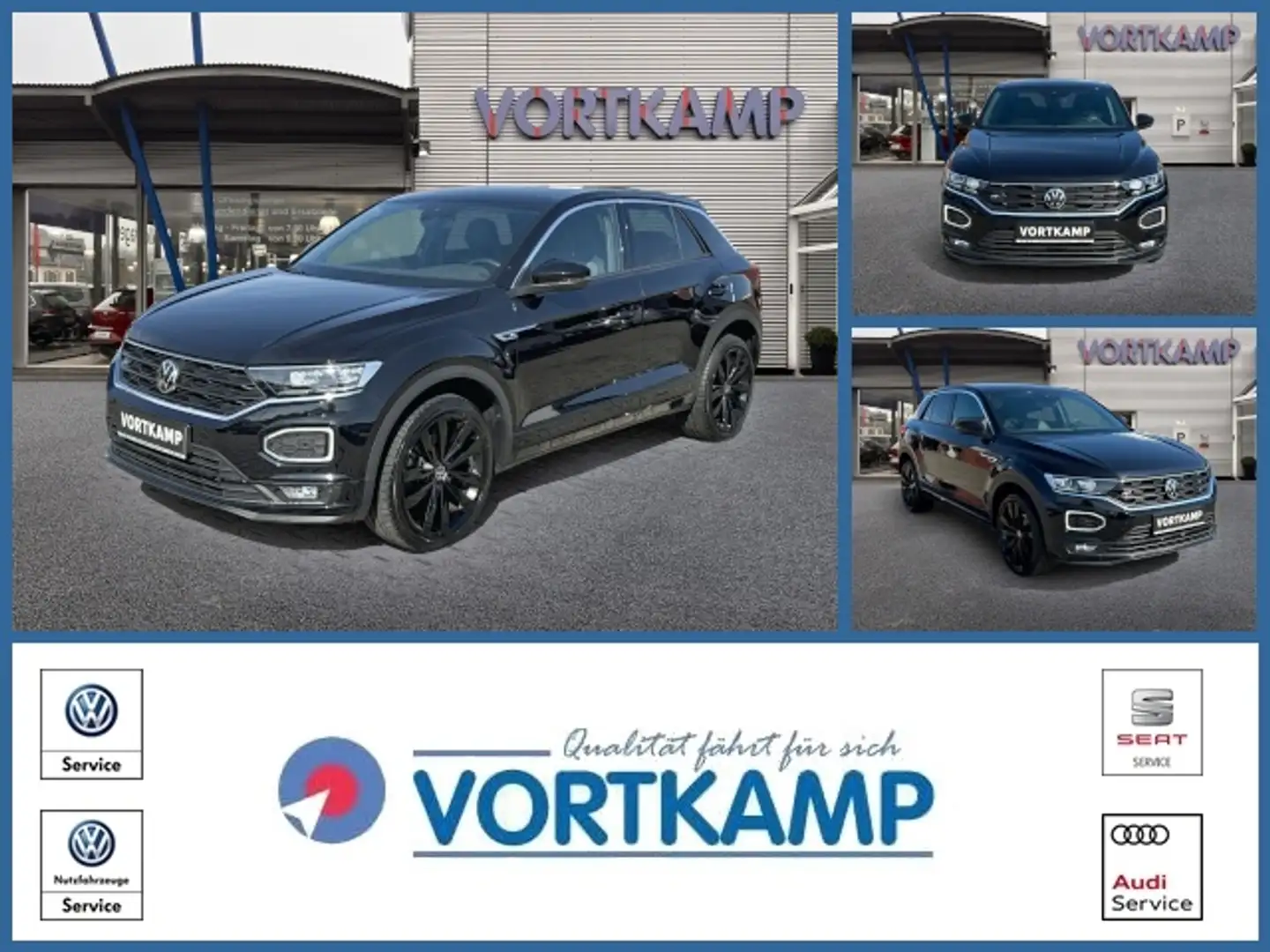 Volkswagen T-Roc 1.5 TSI R-Line Kamera/LED/beatsAudio Schwarz - 1